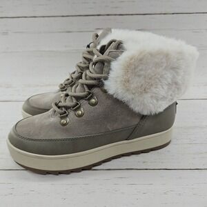 Koolaburra by UGG Tynlee Womens 6‎ Taupe Gray Lace Up Waterproof Boot 1114733